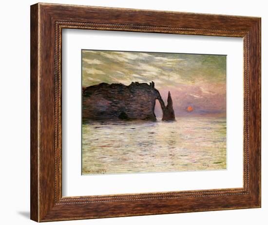 Falaise D'Etretat, 1883-Claude Monet-Framed Giclee Print