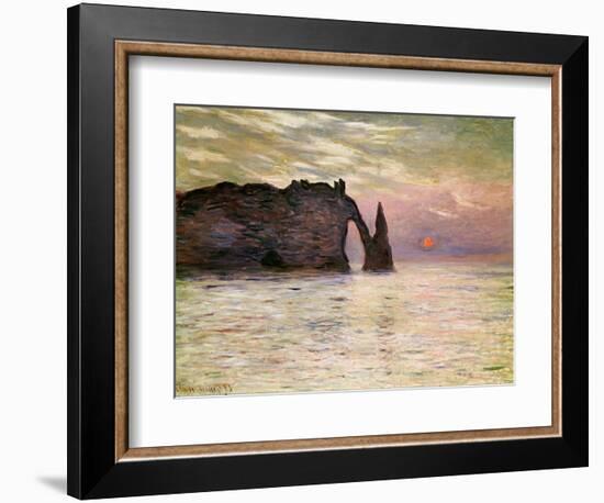 Falaise D'Etretat, 1883-Claude Monet-Framed Giclee Print