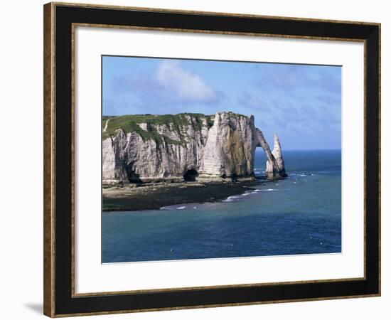 Falaises (Cliffs) and Rocks Near Etretat, Cote d'Albatre, Haute Normandie, France-Hans Peter Merten-Framed Photographic Print