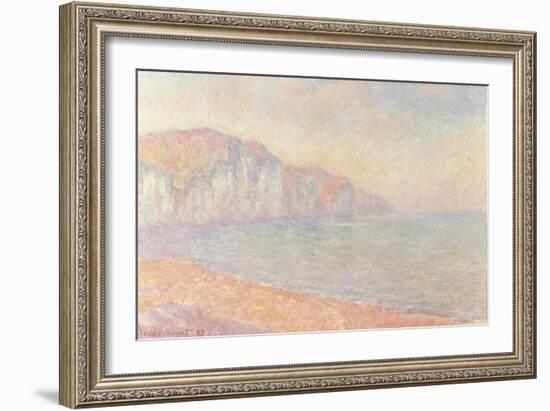 Falaises de Pourville, Le Matin, 1897-Claude Monet-Framed Giclee Print