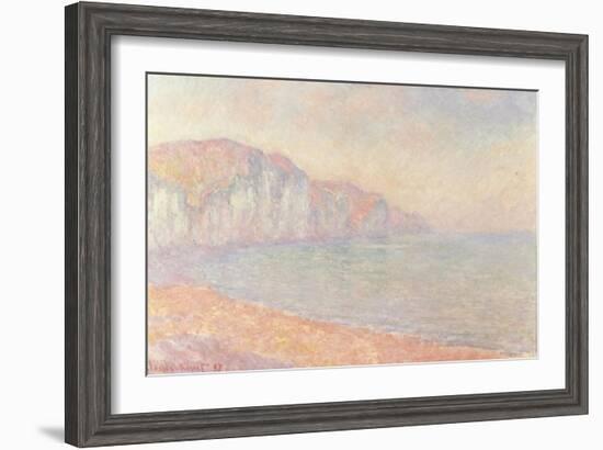 Falaises de Pourville, Le Matin, 1897-Claude Monet-Framed Giclee Print