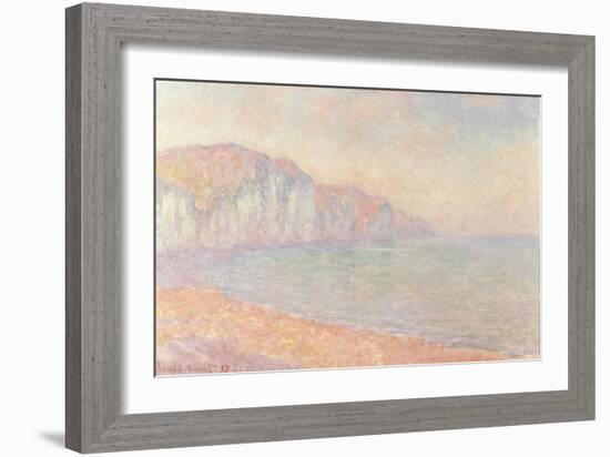 Falaises de Pourville, Le Matin, 1897-Claude Monet-Framed Giclee Print