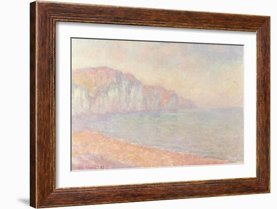 Falaises de Pourville, Le Matin, 1897-Claude Monet-Framed Giclee Print