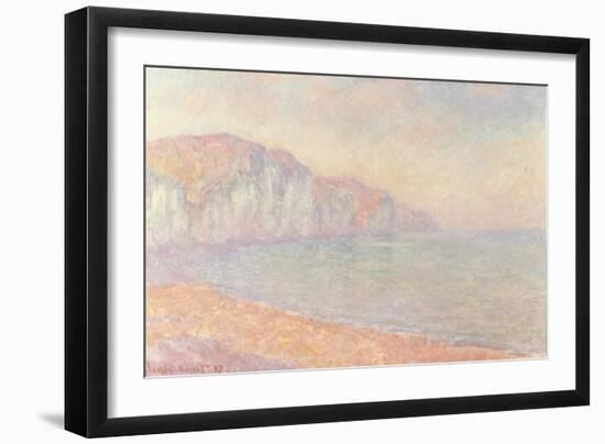Falaises de Pourville, Le Matin, 1897-Claude Monet-Framed Giclee Print