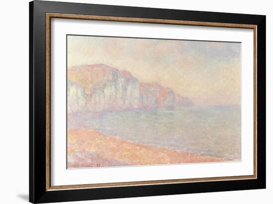 Falaises de Pourville, Le Matin, 1897-Claude Monet-Framed Giclee Print