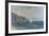 Falaises et Voiliers a Pourville-Claude Monet-Framed Premium Giclee Print