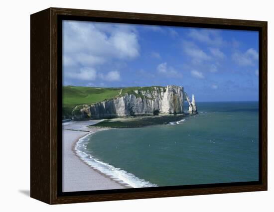 Falaises, Near Etretat, Haute Normandie, France-Hans Peter Merten-Framed Premier Image Canvas