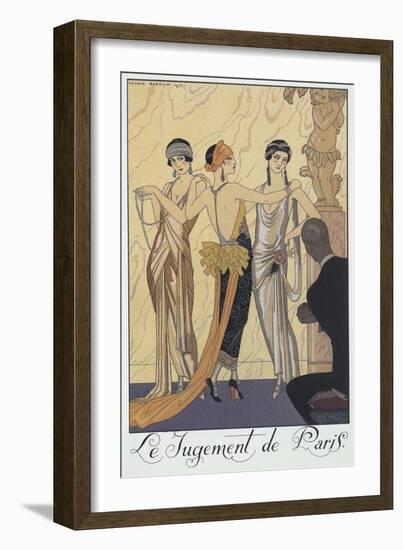 Falbalas Et Fanfreluches, Almanac for 1924,The Judgment of Paris-Georges Barbier-Framed Giclee Print