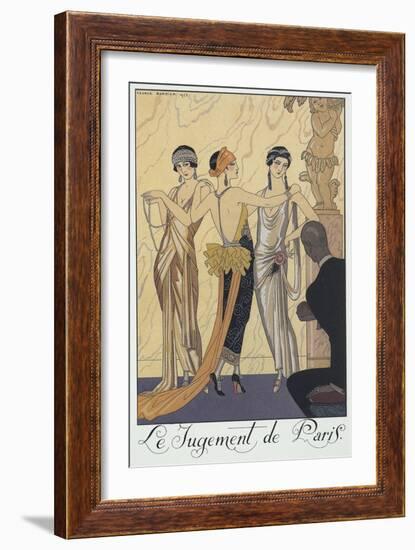 Falbalas Et Fanfreluches, Almanac for 1924,The Judgment of Paris-Georges Barbier-Framed Giclee Print