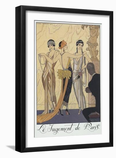 Falbalas Et Fanfreluches, Almanac for 1924,The Judgment of Paris-Georges Barbier-Framed Giclee Print