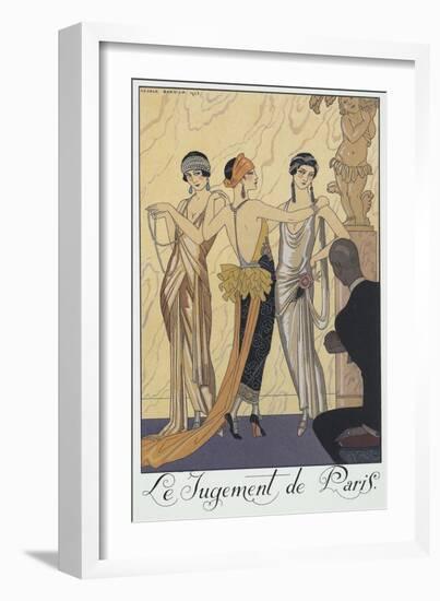 Falbalas Et Fanfreluches, Almanac for 1924,The Judgment of Paris-Georges Barbier-Framed Giclee Print