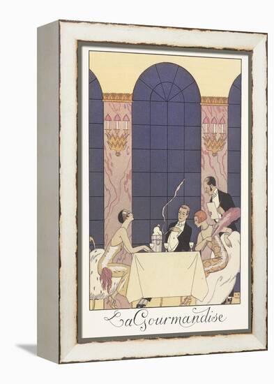 Falbalas Et Fanfreluches, Almanac for 1925: La Gourmandise-Georges Barbier-Framed Premier Image Canvas