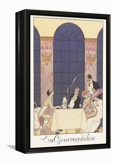 Falbalas Et Fanfreluches, Almanac for 1925: La Gourmandise-Georges Barbier-Framed Premier Image Canvas