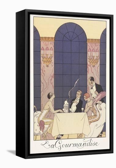 Falbalas Et Fanfreluches, Almanac for 1925: La Gourmandise-Georges Barbier-Framed Premier Image Canvas