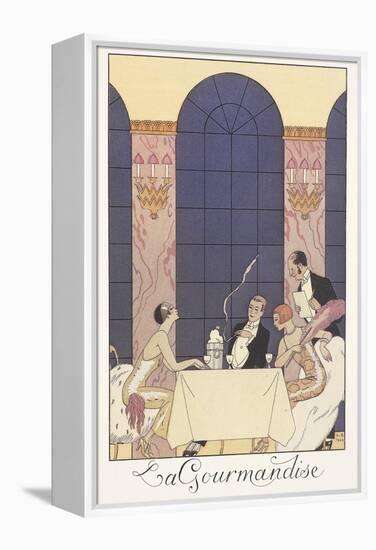 Falbalas Et Fanfreluches, Almanac for 1925: La Gourmandise-Georges Barbier-Framed Premier Image Canvas