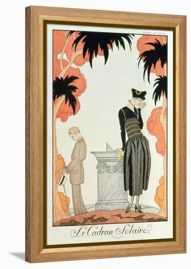 Falbalas Et Fanfreluches, Almanach Des Modes, Fashions for 1921 (Pochoir Print)-Georges Barbier-Framed Premier Image Canvas