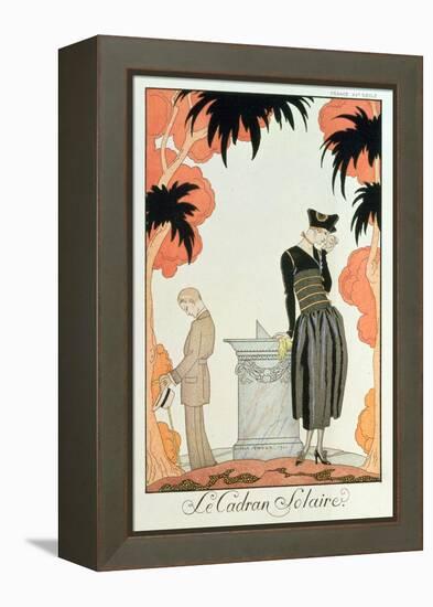 Falbalas Et Fanfreluches, Almanach Des Modes, Fashions for 1921 (Pochoir Print)-Georges Barbier-Framed Premier Image Canvas