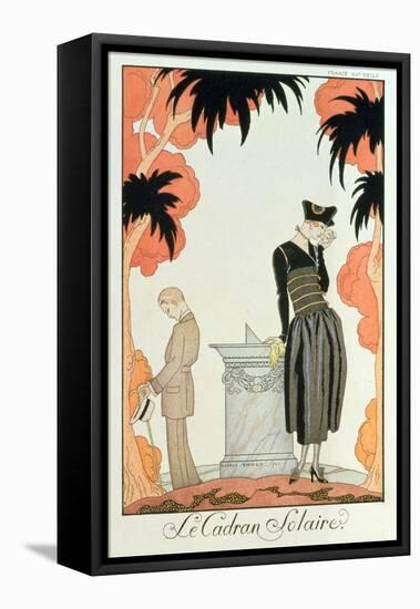 Falbalas Et Fanfreluches, Almanach Des Modes, Fashions for 1921 (Pochoir Print)-Georges Barbier-Framed Premier Image Canvas