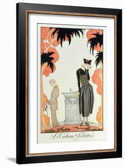 Falbalas Et Fanfreluches, Almanach Des Modes, Fashions for 1921 (Pochoir Print)-Georges Barbier-Framed Giclee Print