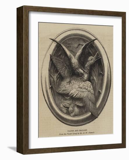 Falcon and Mallard-null-Framed Giclee Print