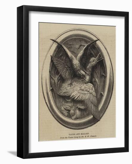 Falcon and Mallard-null-Framed Giclee Print