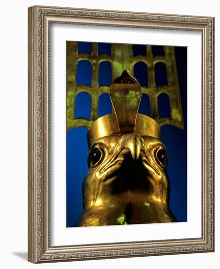 Falcon God Face of Horus, 6th Dynasty, Cult Center for God Horus, Old Kingdom, Egypt-Kenneth Garrett-Framed Photographic Print