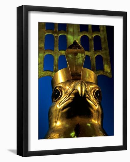 Falcon God Face of Horus, 6th Dynasty, Cult Center for God Horus, Old Kingdom, Egypt-Kenneth Garrett-Framed Photographic Print