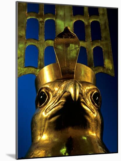 Falcon God Face of Horus, 6th Dynasty, Cult Center for God Horus, Old Kingdom, Egypt-Kenneth Garrett-Mounted Photographic Print