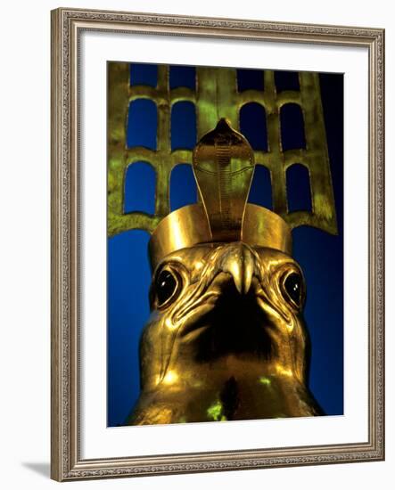 Falcon God Face of Horus, 6th Dynasty, Cult Center for God Horus, Old Kingdom, Egypt-Kenneth Garrett-Framed Photographic Print