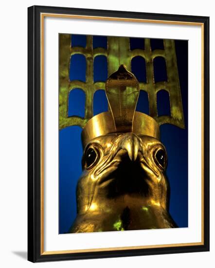 Falcon God Face of Horus, 6th Dynasty, Cult Center for God Horus, Old Kingdom, Egypt-Kenneth Garrett-Framed Photographic Print