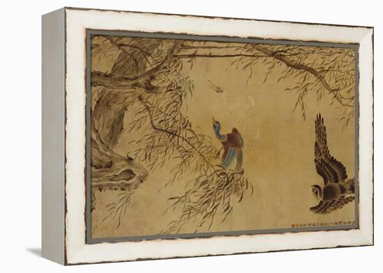 Falcon Hunting Prey-Hua Yan-Framed Premier Image Canvas