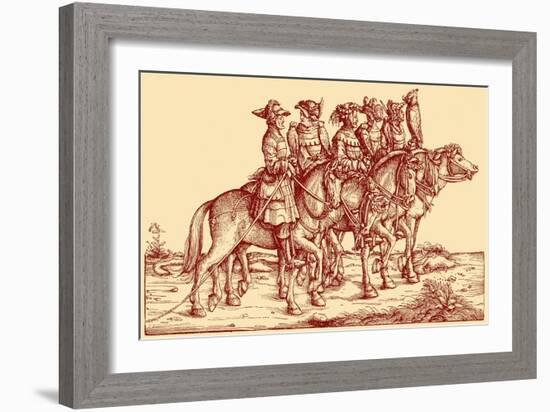 Falconers-Hans Burgkmair-Framed Giclee Print