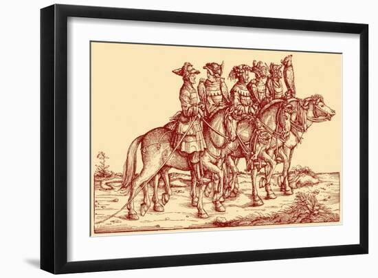 Falconers-Hans Burgkmair-Framed Giclee Print