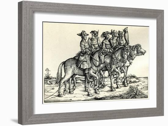 Falconers-Hans Burgkmair-Framed Giclee Print