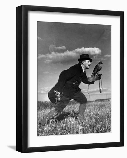 Falconry: Advancing-null-Framed Photographic Print