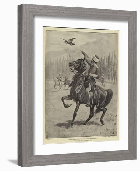 Falconry in Afghanistan-John Charlton-Framed Giclee Print