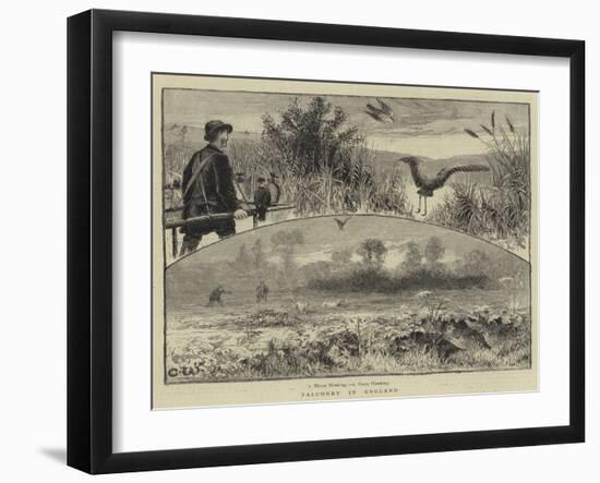 Falconry in England-null-Framed Giclee Print