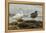 Falkland Islands, Carcass Island. Pair of Kelp Geese-Cathy & Gordon Illg-Framed Premier Image Canvas