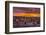 Falkland Islands, Sea Lion Island. Gentoo Penguins Colony at Sunset-Cathy & Gordon Illg-Framed Photographic Print