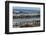 Falkland Islands, Sea Lion Island. Magellanic Penguins and Surf-Cathy & Gordon Illg-Framed Photographic Print