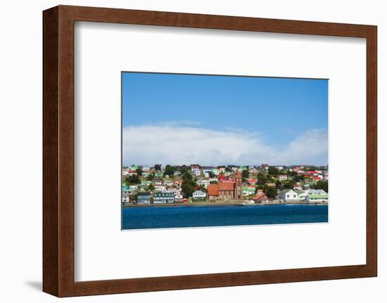 Falkland Islands. Stanley. View from the Water-Inger Hogstrom-Framed Photographic Print