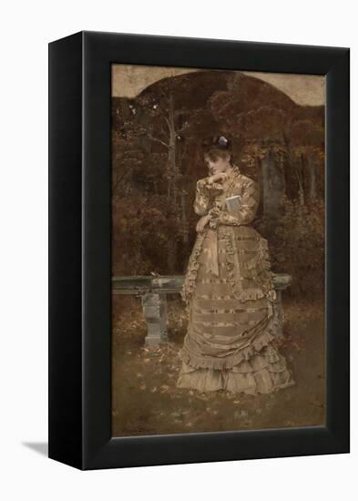 Fall, 1877 (Oil on Canvas)-Alfred Emile Stevens-Framed Premier Image Canvas