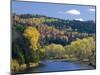 Fall along the Connecticut River in Colebrook, New Hampshire, USA-Jerry & Marcy Monkman-Mounted Photographic Print