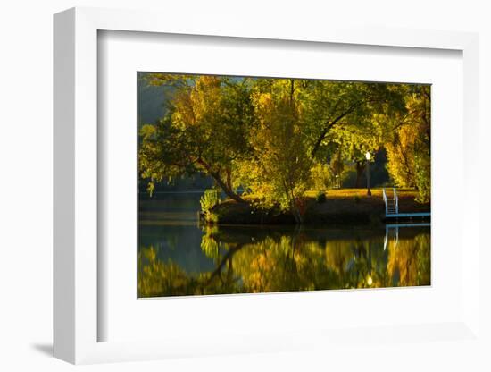 Fall at the Lake-Sally Linden-Framed Photographic Print