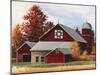 Fall Barn-Debbi Wetzel-Mounted Giclee Print