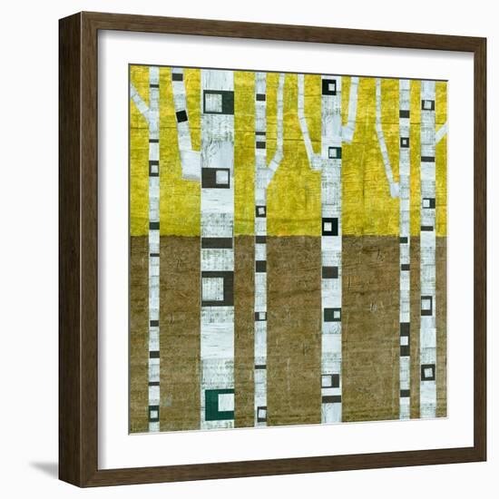 Fall Birches-Michelle Calkins-Framed Art Print