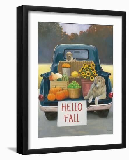 Fall Bounty III Hello Fall-James Wiens-Framed Art Print