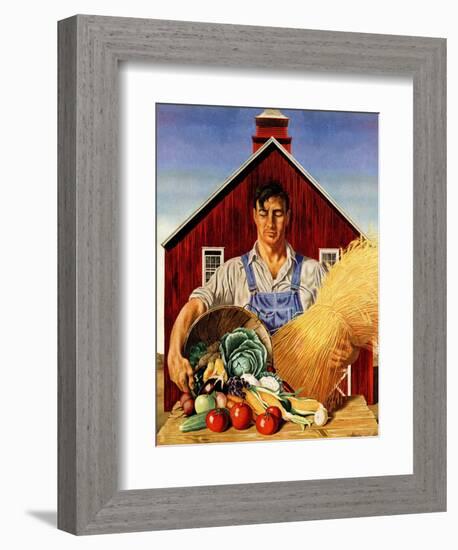 "Fall Bounty," September 25, 1943-John Atherton-Framed Giclee Print