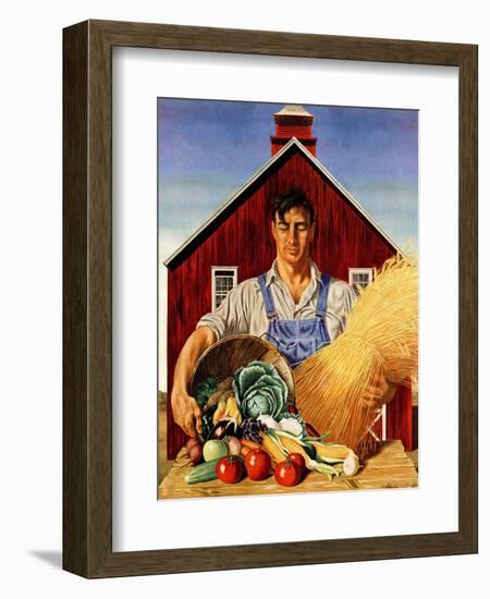 "Fall Bounty," September 25, 1943-John Atherton-Framed Giclee Print