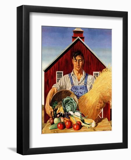 "Fall Bounty," September 25, 1943-John Atherton-Framed Giclee Print